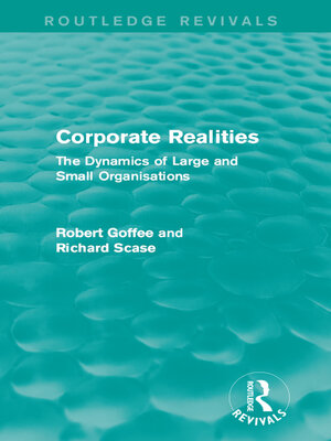 cover image of Corporate Realities (Routledge Revivals)